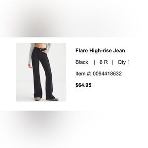 Black Flare Jeans